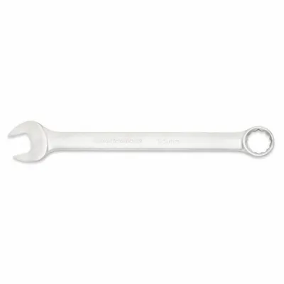 GEARWRENCH Combination Wrench: Alloy Steel, Satin, 55 mm Head Size, 27 3/4 in Overall Lg - Metric 12-Point Combination Wrenches