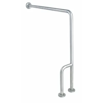 OEM Floor to Wall Grab Bar: Angled - Wall- & Floor-Mounted Grab Bars