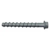 DEWALT Screw Anchor: 5 in Overall Lg, 3/8 in Dia, Steel, Galvanized, External Hex, Hex, Steel, 50 PK (MPN PFM1461300)