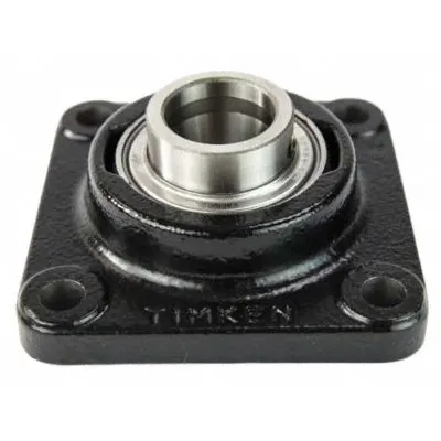 TIMKEN Flange Mount Bearing: Radial Ball, 5/8 in Bore, Cast Iron, Set Screws, 3 7/8 in Lg - General Purpose Flange-Mount Ball Bearings