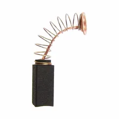 Carbon brush for conducting electrical current between stationary and rotating parts in industrial motors. Compatible with BALDOR model BBR1072. Manufacturer part number REP1209.