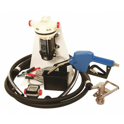 LIQUIDYNAMICS INC. Electric Drum Pump: 12 V DC, 1/10 hp HP, Polypropylene - Tote-Mount DEF Dispensing Pump Systems