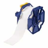 Pre-Cut Label Stock Roll: 3 11/32 in x 2 11/64 in, Acrylic, Permanent Adhesive, 500 Labels, J7300 (MPN J-260-2585)