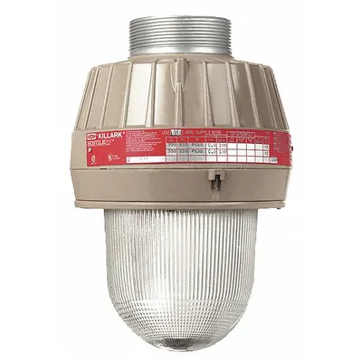 HUBBELL KILLARK High Pressure Sodium Light Fixture: 16,000 lm, T3C Temp Code, 2500K, 150 W - Hazardous Location Light Tanks