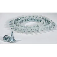 Collated Screw: Sheet Metal Screw, #8 Screw Size, 1/2 in Lg, Steel, Zinc-Plated, Truss, 1,000 PK (MPN 08M050CDK)