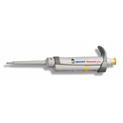 Manual adjustable volume single-channel pipettor with a maximum capacity of 2.5 µL and 0 µL volume increments. Autoclavable for sterilization. Suitable for precise liquid handling in laboratory applications such as sample preparation, reagent dispensing, and serial dilutions.