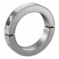 RULAND MANUFACTURING Shaft Collar: 2-Piece, Metric with Inch Bore, Round, Clamp-On, 19 mm Collar Wd (MPN MSP-47E-SS)
