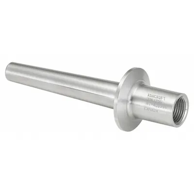 ASHCROFT Sanitary Clamp Thermowell: Stainless Steel, For 24 in Stem Lg - Sanitary Clamp Thermowells