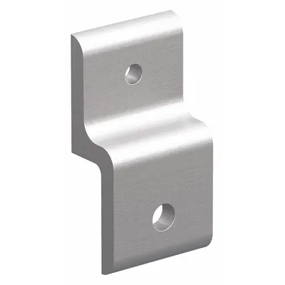 FAZTEK Panel Retainer: For Std Panel, Anodized, Silver, Aluminum, Inch, Faztek 15 Series - Panel Retainers