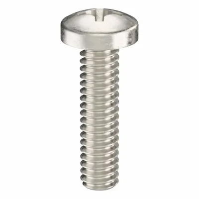 USA INDUSTRIALS Machine Screw: #5-40 Thread Size, 1/2 in Lg, 316, Stainless Steel, Plain - Pan Head Machine Screws