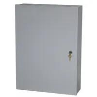 Steel enclosure designed to house up to four 12Ah batteries. Provides secure housing for battery backup systems in power supply applications. Suitable for use in security, access control, and industrial installations
