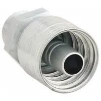 AEROQUIP Hydraulic Crimp Fitting: Steel x Steel, Straight, -8 For Hose Dash Size, Male x Genderless (MPN 1A8BP8)