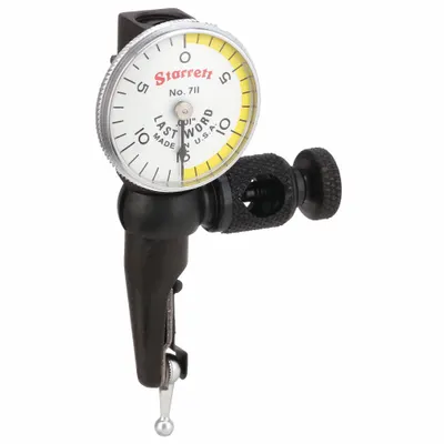 STARRETT Swivel-Head Dial Test Indicator: 0 in to 0.03 in, Swivel Head, Inch - Dial Test Indicators - Swivel-Head Style