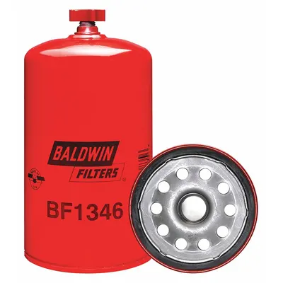 BALDWIN FILTERS Fuel Filter: Spin-On, 4 1/4 in Outside Dia, 1"-14 Thread Size, Cellulose - Spin-On Fuel Filters