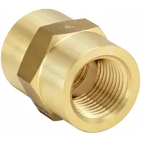 PARKER Metal Pipe Straight: Straight, Brass, 1 in x 1 in, Female NPT Threaded x Female NPT Threaded (MPN 1 GG-B)