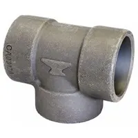 ANVIL Metal Pipe Tee: Tee, Steel, 1 1/4 in x 1 1/4 in x 1 in, Class 3000 (MPN 0362029407)