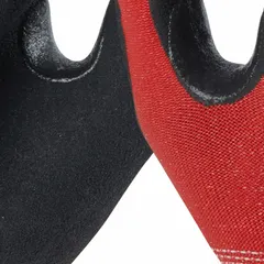 These light-duty cut-resistant gloves feature a 15-gauge nylon shell with a nitrile palm coating for grip and abrasion resistance. Rated ANSI Cut Level A2, they include a reinforced thumb crotch and are touchscreen compatible. Suitable for assembly, maintenance, and general industrial tasks requiring cut protection and dexterity.