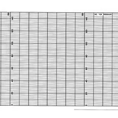 Strip chart paper with a gray grid, 10 5/8 inches wide, designed for use with Yokogawa LR 4200 recorders. Suitable for continuous trend recording of process variables in industrial and laboratory settings.