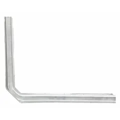 Anti-tip bracket for securing ovens and ranges to the floor or wall to prevent tipping. Metal bracket designed as a safety-critical replacement part for Whirlpool appliances.