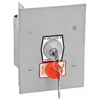 AMERICAN GARAGE DOOR SUPPLY Keyswitch: Open-Close-Stop, Momentary Contacts, Outdoor, Flush Mount (MPN 1KFS-X)