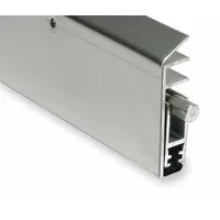 NATIONAL GUARD Automatic Door Bottom: Single Fin Insert, Stainless Steel, 36 in Lg, 2 1/2 in Wd (MPN 229NSS-3)