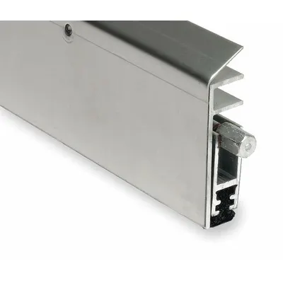 NATIONAL GUARD Automatic Door Bottom: Single Fin Insert, Stainless Steel, 36 in Lg - Automatic Door Bottoms