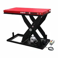 DAYTON Scissor Lift Table: Electric, 2,000 lb Load Capacity, 39 in Max Lifting Ht, 48 in Platform Lg