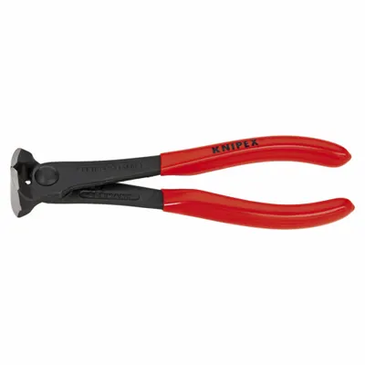 KNIPEX End Cutting Nippers: 6 5/16 in Overall Lg, For 0.16 in Max Wire Thick, Steel - General Purpose Nippers