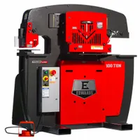 EDWARDS Ironworker: 230V AC /Single-Phase, 4 Stations, 100 Tonf Hydraulic Force, 23 A Current (MPN ED9-IW100-1P230-A)