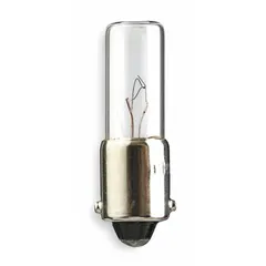 APPROVED VENDOR 28MB-10PK BA9s Miniature Bayonet Base Lamp, T2-1/2 Tubular, 28V AC, White