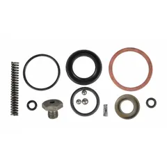 This pump seal kit is a replacement part for the hydraulic pump on compatible pallet jacks. It includes seals to restore lifting performance, prevent fluid leaks, and extend equipment service life. Used in warehouses and industrial facilities for maintenance or repair of pallet jack hydraulic systems.