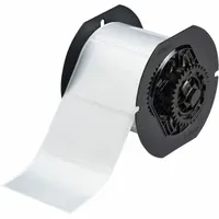 Pre-Cut Label Stock Roll: 2 in x 3 in, 2 in, Metalized Polyester, Halogen-Free/Metal Detectable (MPN B33-19-434)