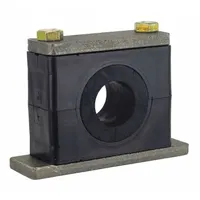 ZSI Vibration-Dampening Beta Clamp: Steel Clamp, Polypropylene Cushion, For 1 Lines (MPN H6032S)