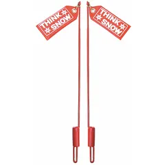 This universal poly blade guide kit is designed for use with snowplow blades. It helps protect blades from wear and reduces friction during plowing operations. The kit measures 25 inches in height and comes in red.