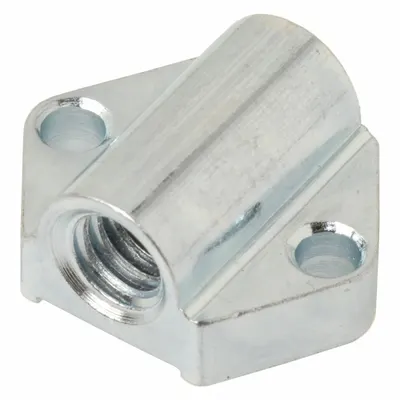OEM Spring Plunger Mounting Base: Steel, For 1/4"-20 Thread - Mounting Bases for Spring Plungers
