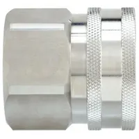 SNAP-TITE Hydraulic Quick Connect Hose Coupling: 1 1/2 in, 316 Stainless Steel, Nitrile, FNPT (MPN SPHC24-24F)
