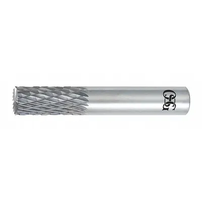 OSG Solid Router Bit: Diamond Cut, End Mill, 1" Cut Dia, 1" LOC (MPN 415-3750) - Diamond-Pattern Router Bits for Steel & Hardened Steel