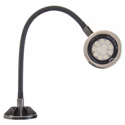 O.C. WHITE Spot Light: LED, Power Cord, Gooseneck, 18 in Arm Reach, 2,750 lm Max Brightness - Gooseneck Task Lights