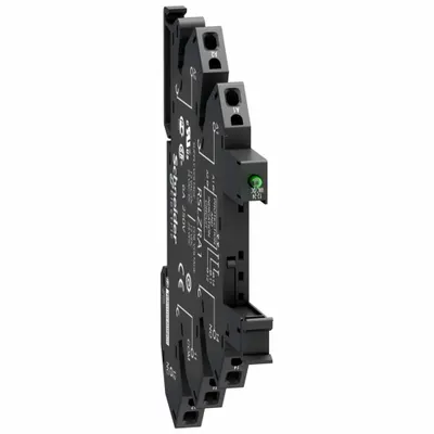 SCHNEIDER Slim Interface Relay Socket: 6 A Current Rating - DIN-Rail Mounted Slim Sockets