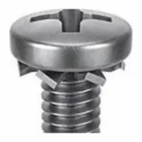 SEMS Screw: External Tooth, M5x0.80 Thread Size, 16 mm Lg, Stainless Steel, Passivated, Pan, 10 PK (MPN 1-MPE-5-16)