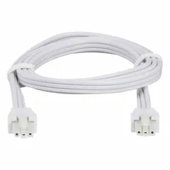 This linking cord is designed for use with KNLU/NLLP series undercabinet lighting fixtures. It features quick connector ends for daisy-chaining multiple lights, simplifying installation in kitchens, workshops, or commercial display areas.