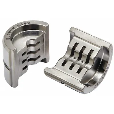 BURNDY U162 Upper and Lower Crimping Die, 4 AWG, Copper - Burndy Replacement Crimping Dies