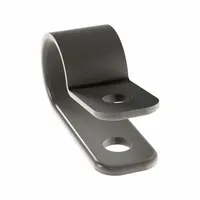 Plastic loop clamp for securing cables, tubes, or pipes with a maximum outer diameter of 1/4 inch. Suitable for general-purpose industrial fastening in control panels and electrical installations where non-conductive, corrosion-resistant support is required