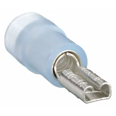 OEM Wire Disconnect: Female Socket, Blue, Nylon, Partial Coverage - Partially Insulated Quick Disconnects