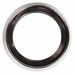 This KEEDEX cylinder latch guard is constructed of bronze and measures 1 3/8 in in width. It is designed to protect door lock cylinders from tampering and forced entry, commonly used in commercial and industrial door hardware applications.