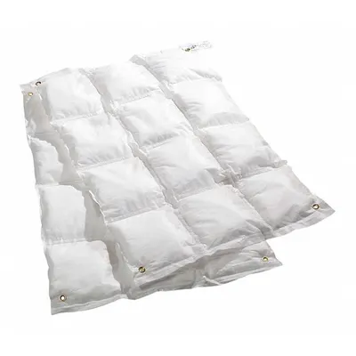 PIG Sorbent Blanket: 36 in x 27 in, Brass/Gravel/Polypropylene, White, Box, 2 PK - Sorbent Blankets