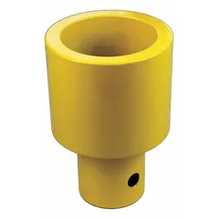 Linear impact hammer accessory for driving large-diameter fasteners or anchors into concrete, masonry, or steel. Used in heavy construction, demolition, and industrial maintenance applications requiring controlled impact force.
