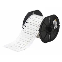 Sleeve Label: 1/4 in x 2 in, Polyvinylidene Fluoride, White (Matte), For 8 AWG to 12 AWG Wire Gauge (MPN B33D-250-2-345)