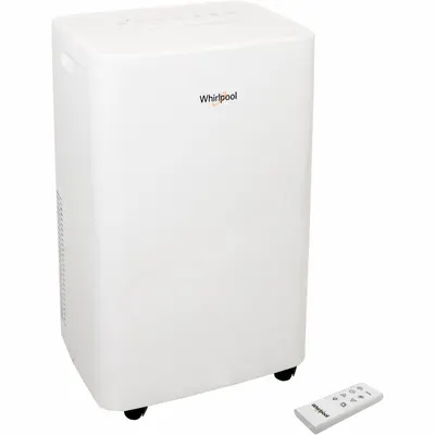 WHIRLPOOL Portable Air Conditioner: 700 sq ft, 14,000 BtuH, 115V AC - Light-Duty Portable ACs for Cooling Only