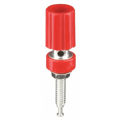 POMONA Binding Post: 1 3/4 in Lg, Brass, Polycarbonate, 2,500 V Max Volt, 15 A Max Current - Binding Posts